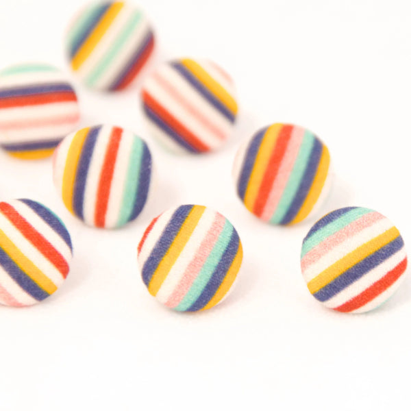 Fairground Follies Candy Button Stud Earrings from Bunny Bosworth for sale at Mostyn