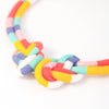 Fairground Follies Eight Knot Fabric Necklace from Bunny Bosworth for sale at Mostyn