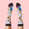 Feet Mondrian Artist Socks Adult 5-8 2 from Chatty Feet for sale at Mostyn