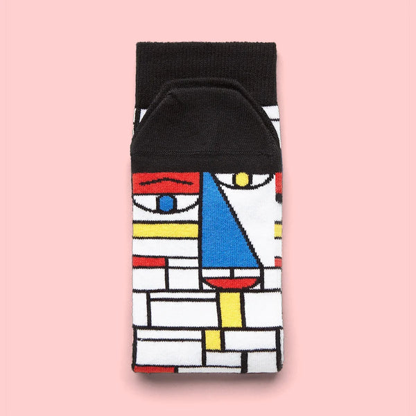 Feet Mondrian Artist Socks Adult 5-8 from Chatty Feet for sale at Mostyn
