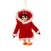 Penguin in Puffer Jacket Felt Christmas Decoration from Sass and Belle for sale at Mostyn