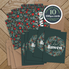 Festive Winter Foliage Nadolig Llawen Welsh Language Christmas Card Pack from Max Rocks for sale at Mostyn