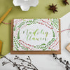 Festive Botanical Recycled Welsh Christmas Card from Eleri Haf Designs for sale at Mostyn