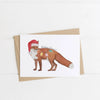 Festive Fox Welsh Christmas Card from Eleri Haf  Designs for sale at Mostyn
