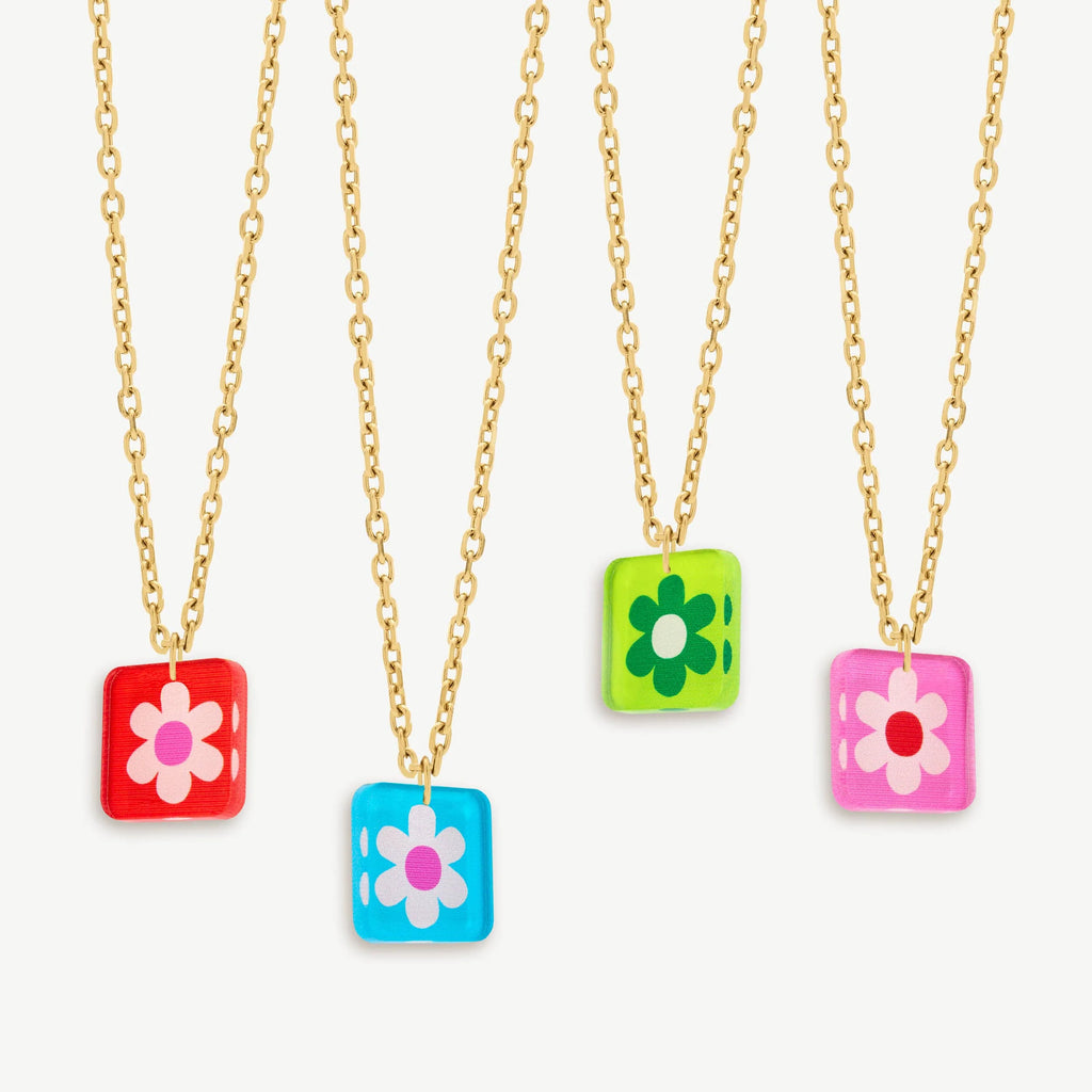 Floral Charm Pendant Necklace by Natalie Lea Owens for sale at Mostyn