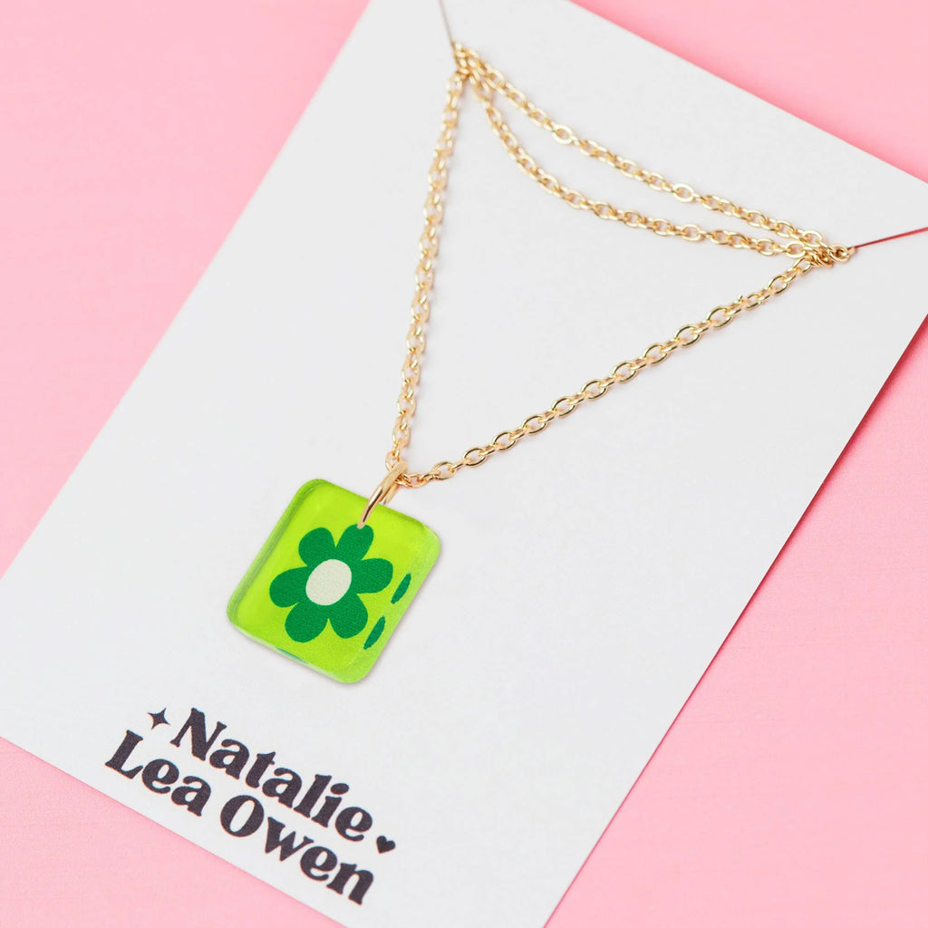 Floral Charm Pendant Necklace by Natalie Lea Owens for sale at Mostyn