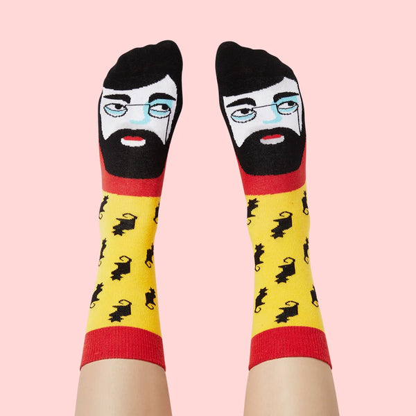 Footloose Lautrec Adult 9-12 Artist Socks from Chatty Feet for sale at Mostyn