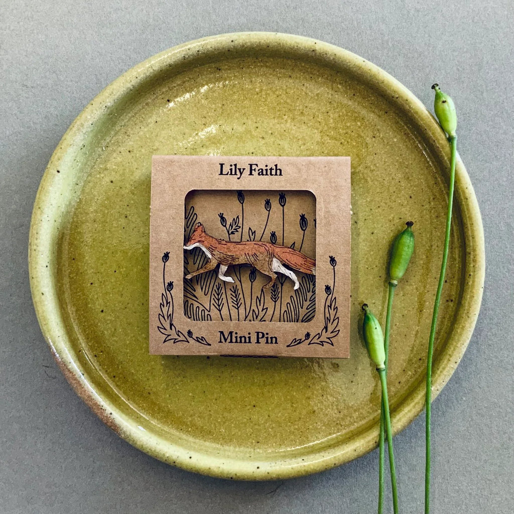 Fox Mini Pin Brooch from Lily Faith for sale at Mostyn