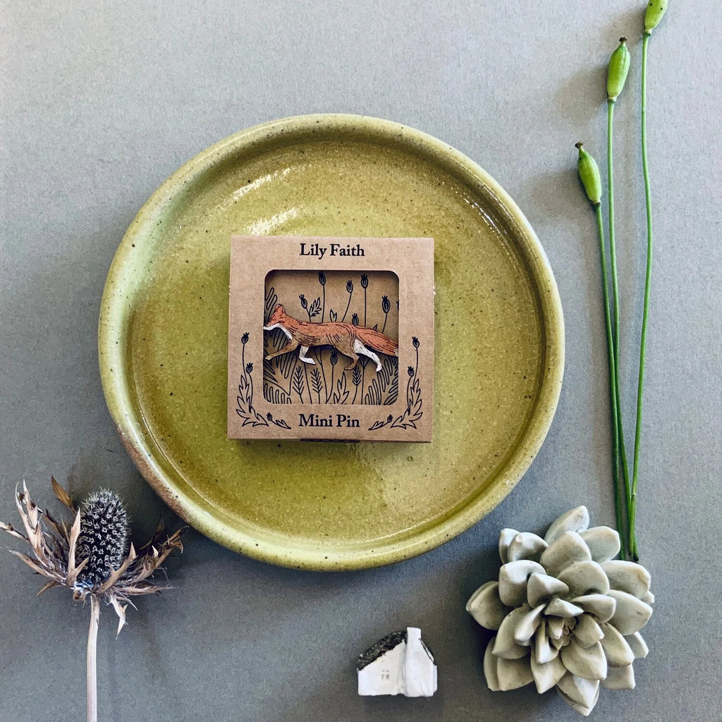 Fox Mini Pin Brooch from Lily Faith for sale at Mostyn