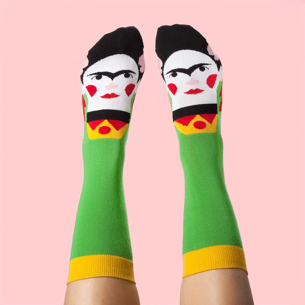 Frida Callus [Adult 9-12] Artist Socks from Chatty Feet for sale at Mostyn