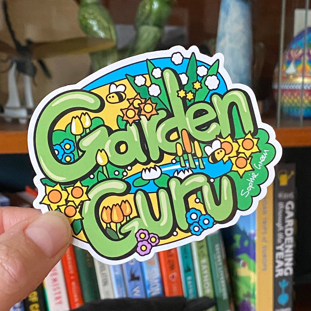 Garden Guru Gardening Vinyl Sticker by Sophie Green for sale at Mostyn