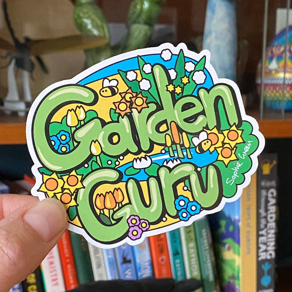 Garden Guru Gardening Vinyl Sticker by Sophie Green for sale at Mostyn
