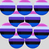 Genderfluid Flag Badge by Sent with pride for sale at Mostyn
