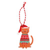 Ginger Cat Wooden Hanging Christmas Decoration from Rex London for sale at Mostyn