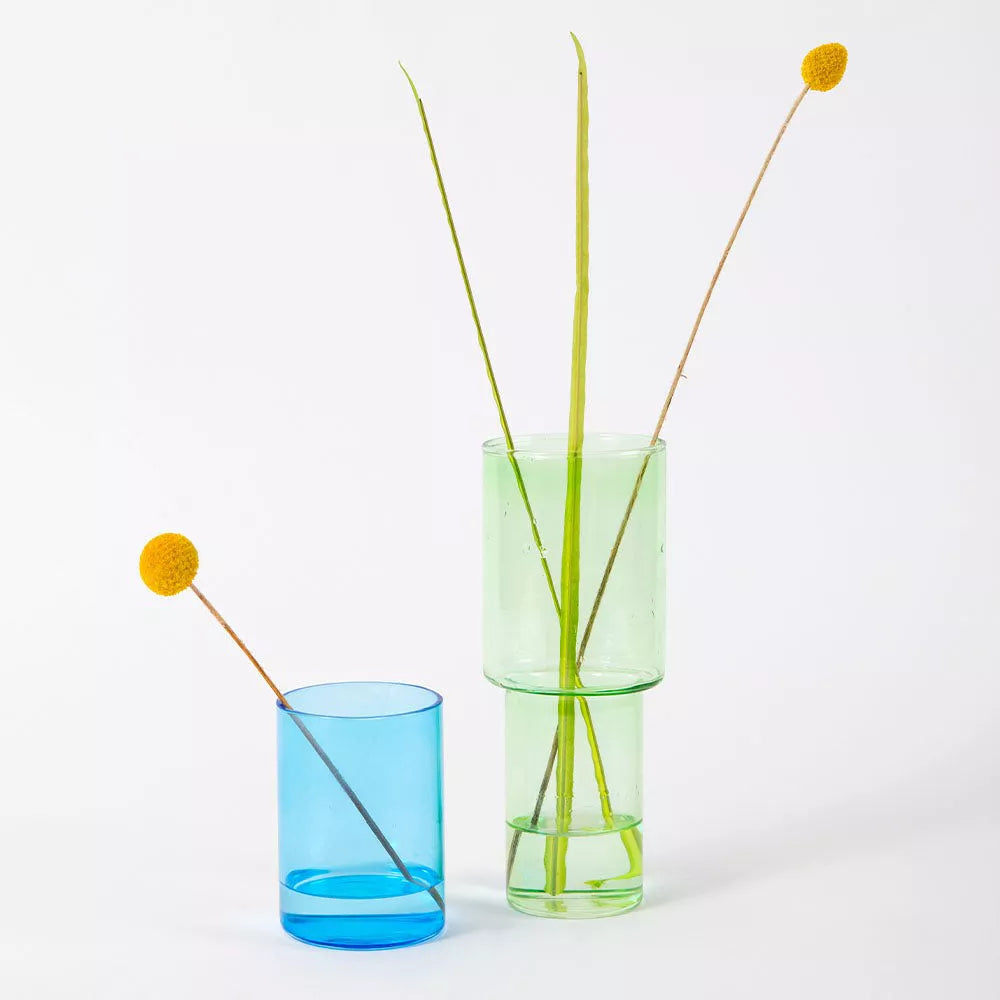 Glass Stacking Vase Blue Green from Block Design for at at Mostyn