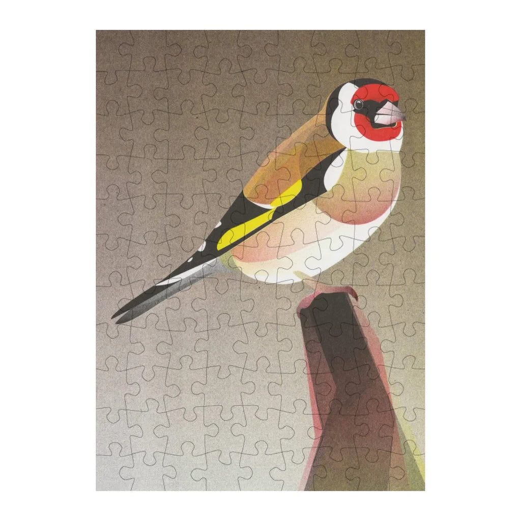 Gold Finch 99 Piece Mini Jigsaw Puzzle from Happily Puzzles for sale at Mostyn
