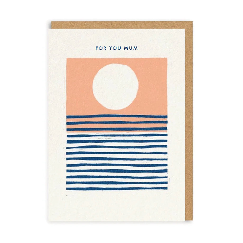 Graphic Sunset Mother's Day Card from Ohh Deer for sale at Mostyn