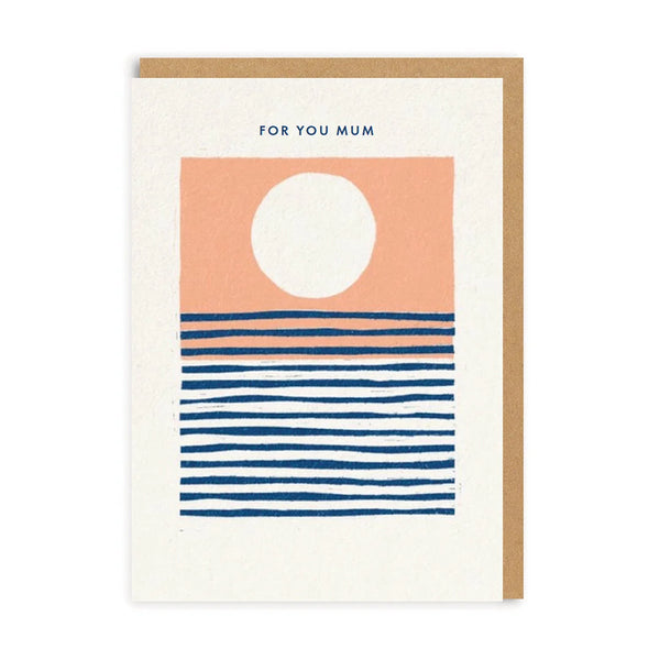 Graphic Sunset Mother's Day Card from Ohh Deer for sale at Mostyn
