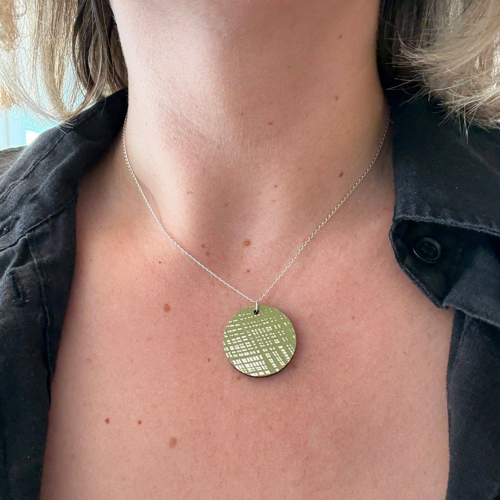 Green Doodle Necklace from Deryn for sale at Mostyn