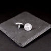 Grey Carthen Tapestry Welsh Blanket Polymer Clay Stud Earrings from Carla's Cwtch for sale at Mostyn