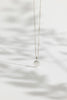 Hammered Sterling Silver Blobby Pendant Necklace on 18" Figaro Chain from Rebecca Oldfield for sale at Mostyn