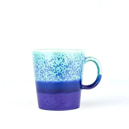 Hand Glazed Ceramic Mug Turquoise and Blues from SGW Lab for sale at Mostyn