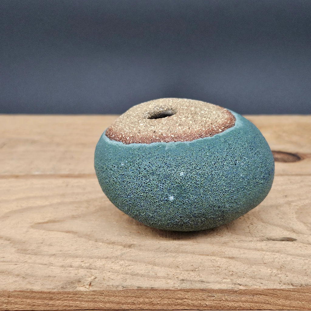 Handcrafted Ceramic Pebble Pot Vase from Gary Edwards for sale at Mostyn