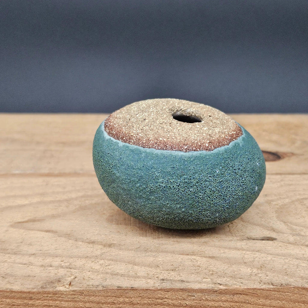 Handcrafted Ceramic Pebble Pot Vase from Gary Edwards for sale at Mostyn