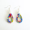 Handcrafted Margaret Annie Liberty Print Fabric Teardrop Earrings from Bunny Bosworth for sale at Mostyn