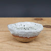 Handcrafted Stoneware Pinch Pot with White Lava Glaze from Gary Edwards for sale at Mostyn