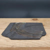 Handcrafted  Vulcan Black Slab Ceramic Plate from Emily Hughes for sale at Mostyn