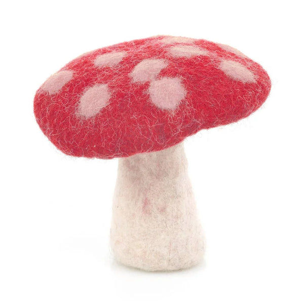 Handmade Felt Toadstool / Mushroom Tree Topper Christmas Decoration from Felt so Good for sale at Mostyn