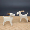 Handmade Ceramic Cheeky Llandudno Goat from Louise Schrempft for sale at Mostyn
