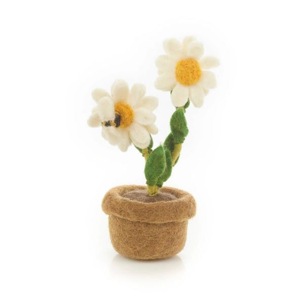 Handmade Felt Daisy Standing Flower Decoration from Felt so Good for sale at Mostyn