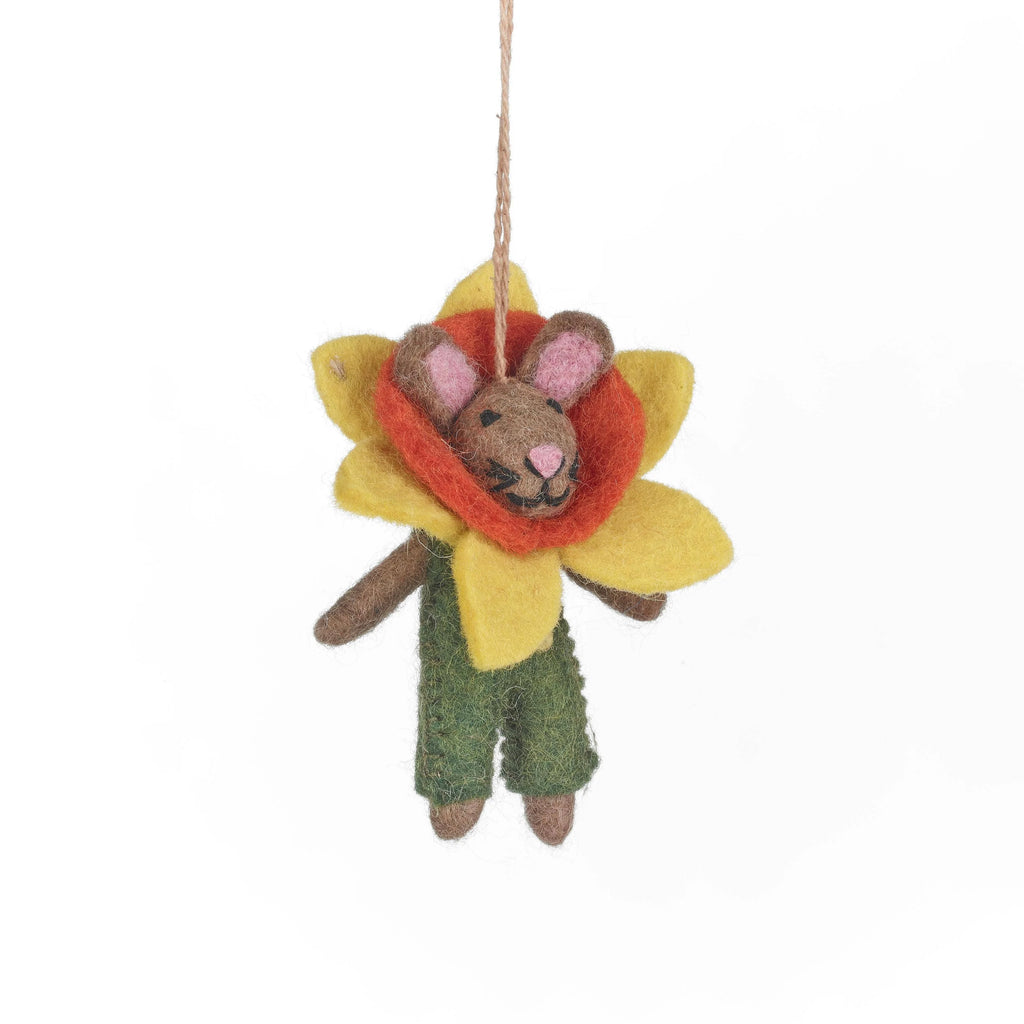 Handmade Felt Danni the Daffodil Bunny Spring Decoration from Felt So Good for sale at Mostyn