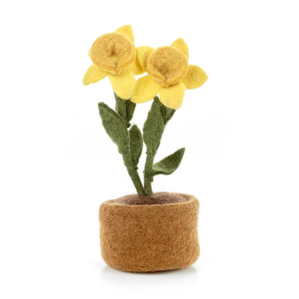 Handmade Felt Springtime Daffodils Standing Decoration from Felt So Good for sale at Mostyn