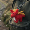 Handmade Felt Welsh Red Dragon Keyring by Felt so Good for sale at Mostyn