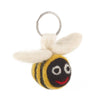 Handmade_Needle_Felt_Bumble_Bee_Keyring_from_Felt_So_Good for sale at Mostyn