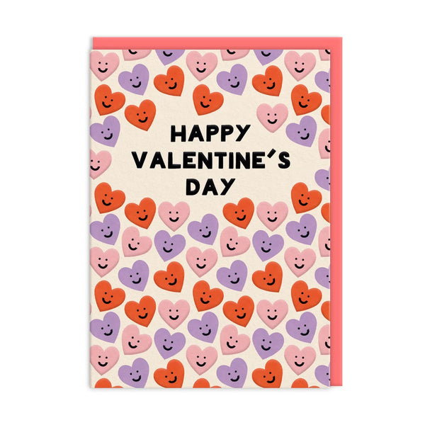 Heart Faces Valentine's Day Card from Ohh Deer for sale at Mostyn
