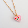 Heart Floral Charm Necklace by natalie Lea Owen for sale at Mostyn