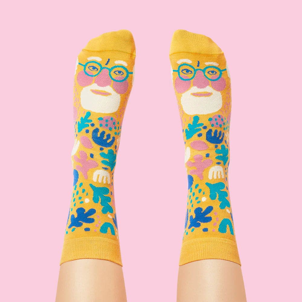 Henri Foot-Kiss [Adult 5-8] Artist Socks 2 from Chatty Feet for sale at Mostyn