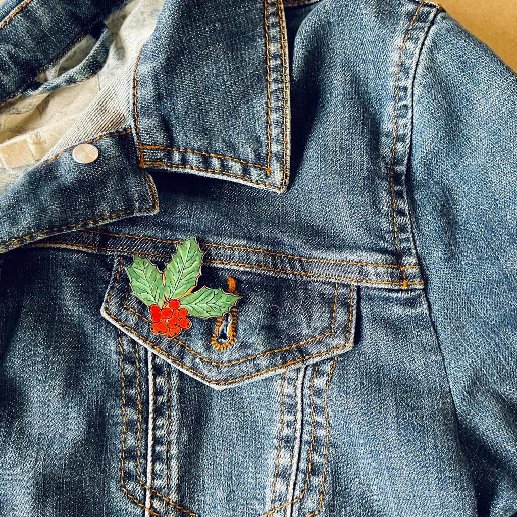 Holly Mini Pin Brooch from Lily Faith for sale at Mostyn
