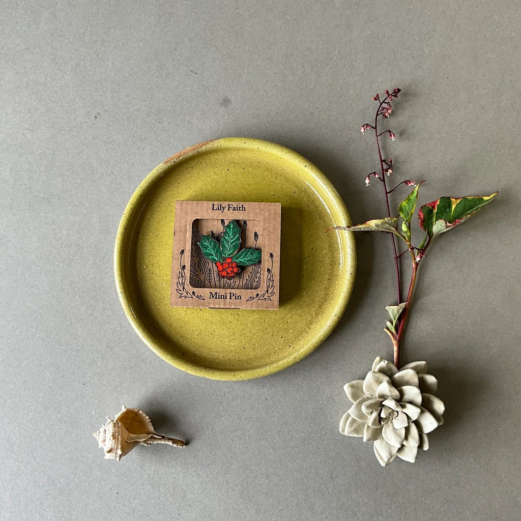 Holly Mini Pin Brooch from Lily Faith for sale at Mostyn