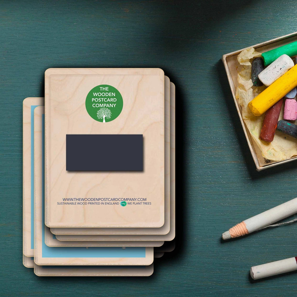 I LOVE YOU Sustainable Wooden Magnet from The Wooden Postcard Company for sale at Mostyn