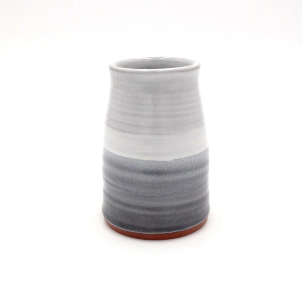 A Medium Handmade Ceramic Vase Grey Tones from Janet Edwards Pottery for sale at Mostyn.