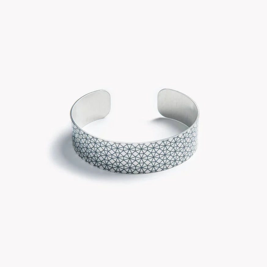 Black Annika Aluminium Cuff Bracelet from Koa Jewellery for sale at Mostyn