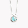 Large Turquoise Emily Flower Pendant Necklace from Koa Jewellery for sale at Mostyn