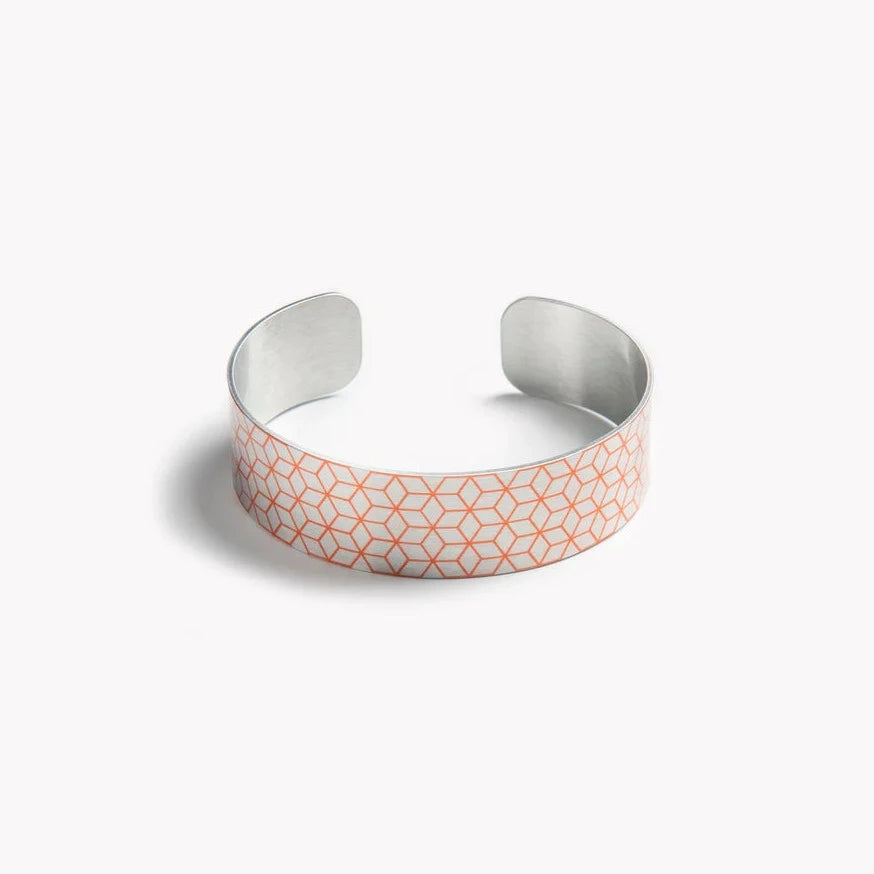 Orange Maia Aluminium Cuff Bracelet from Koa Jewellery for sale at Mostyn