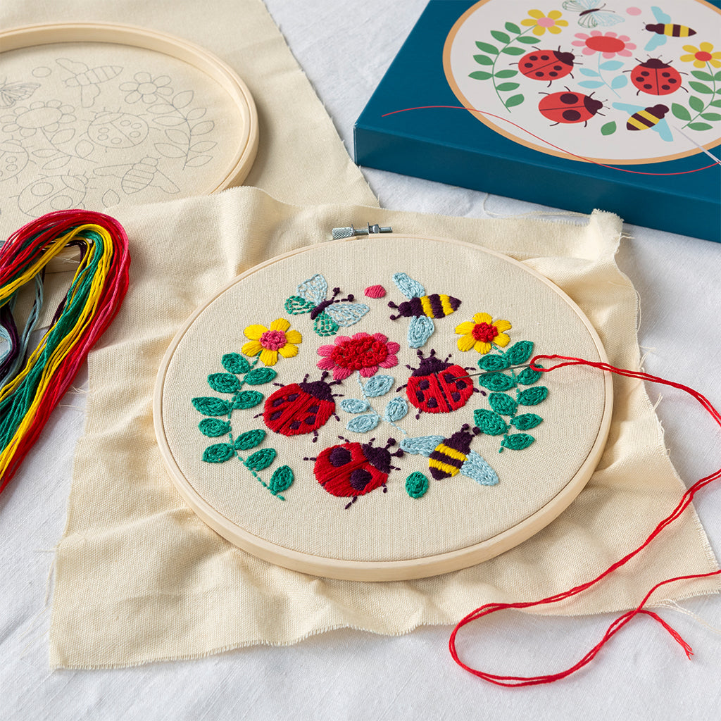 Ladybird Embroidery Craft Kit from Rex London for sale at Mostyn