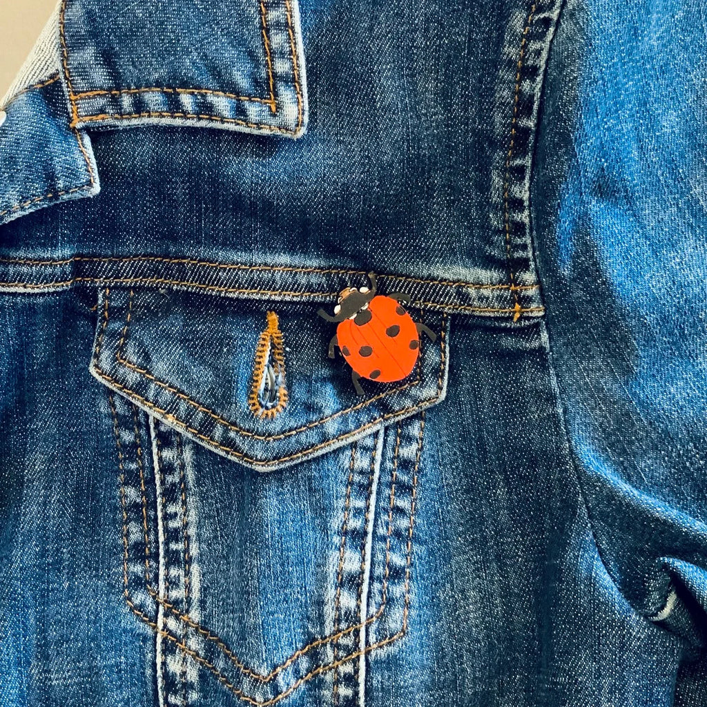 Ladybird Mini Pin Brooch from Lily Faith for sale at Mostyn